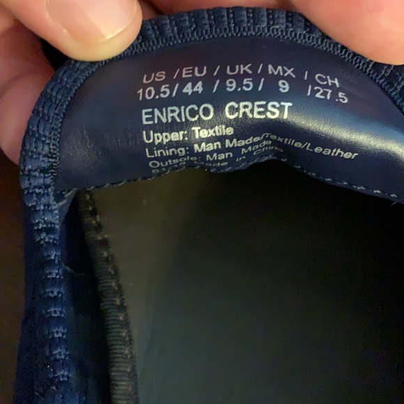 Tallia Enrico size 10.5 Crest shoe in blue - Picture 7 of 7